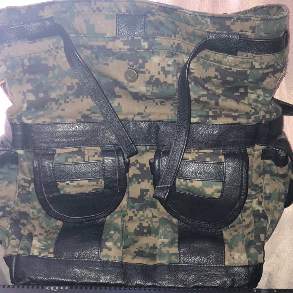 Handcrafted genuine leather custom backpack.